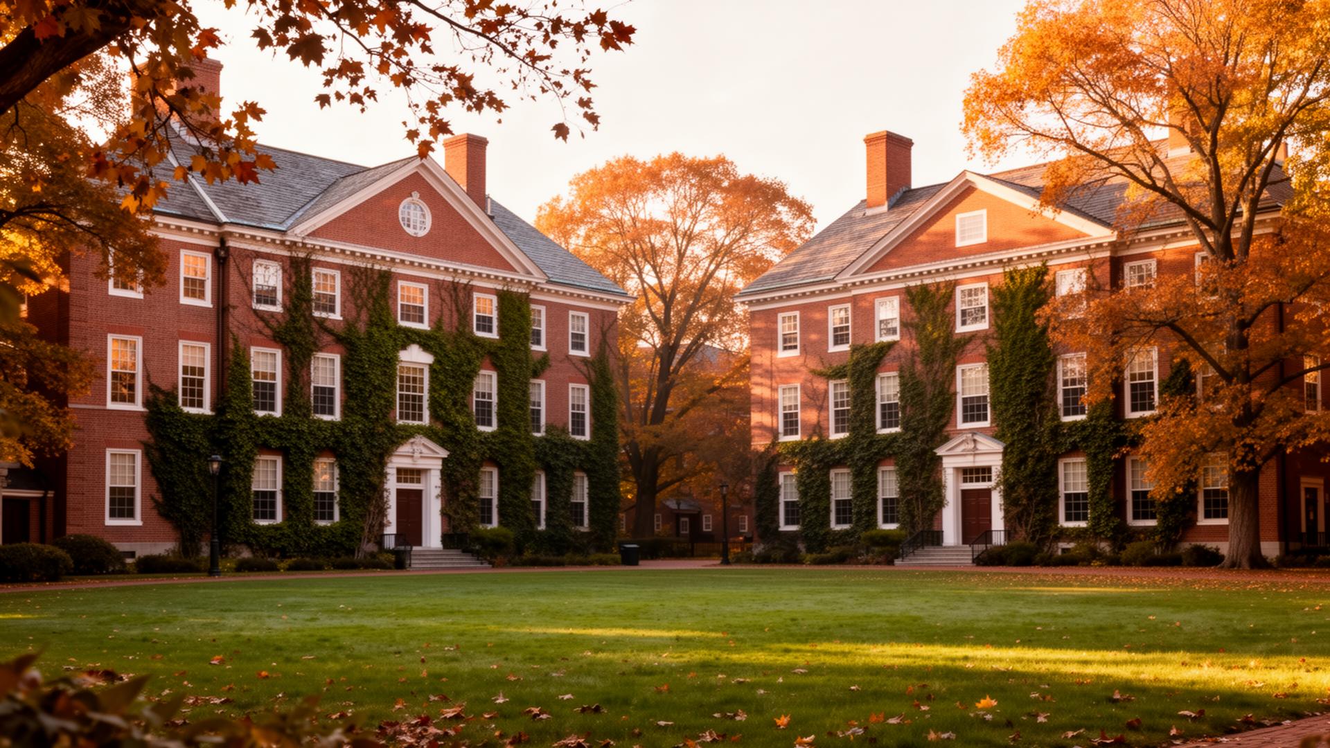 Historic ivy-covered architecture in Providence, Rhode Island